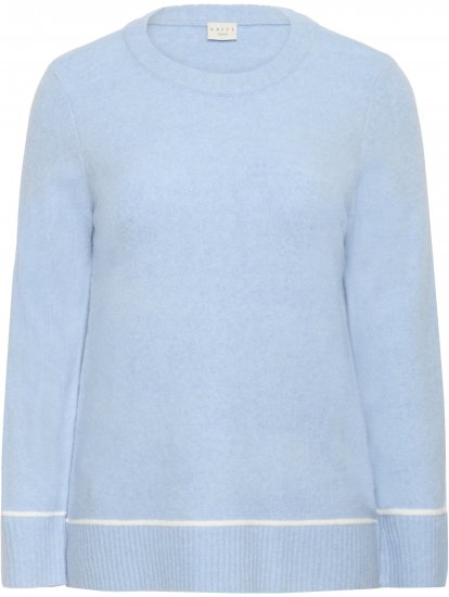 Kaffe Curve Jina Knit Pullover Powder Blue Melange - Kudumid - 