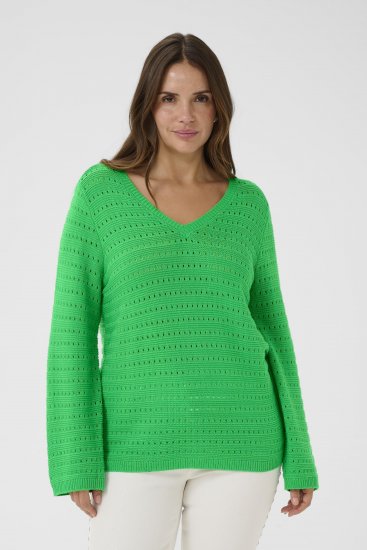 Kaffe Curve Metty Pullover Bright Green - Kudumid - 