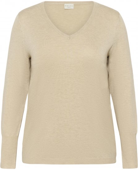 Kaffe Curve Lizzy Long Sleeve Pullover Feather Grey Melange - Kudumid - 