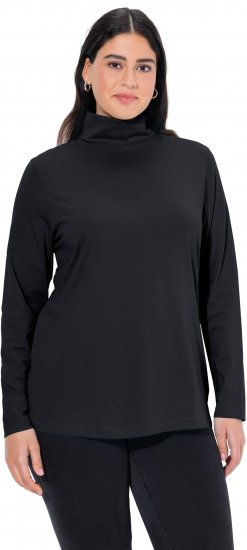 Ulla Popken Basic Long Sleeve Slim Fit Turtleneck Black - Sviitrid ja dressipluusid - 