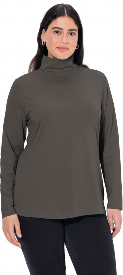 Ulla Popken Basic Long Sleeve Slim Fit Turtleneck Graphite Grey - Sviitrid ja dressipluusid - 