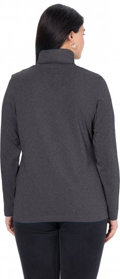 Ulla Popken Basic Long Sleeve Slim Fit Turtleneck Charcoal Grey Melange - Sviitrid ja dressipluusid - 