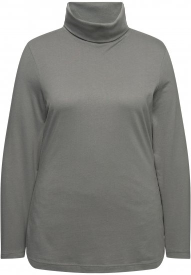 Ulla Popken Basic Long Sleeve Slim Fit Turtleneck Grey - Sviitrid ja dressipluusid - 