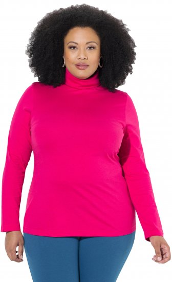 Ulla Popken Basic Long Sleeve Slim Fit Turtleneck Red Pink - Sviitrid ja dressipluusid - 