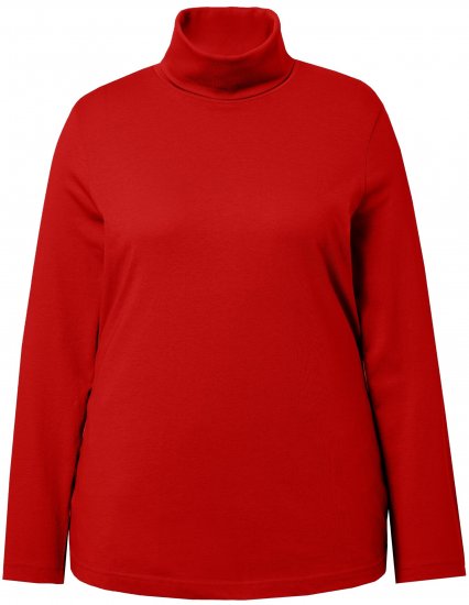 Ulla Popken Basic Long Sleeve Slim Fit Turtleneck Dark Berry - Sviitrid ja dressipluusid - 