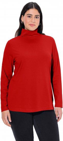 Ulla Popken Basic Long Sleeve Slim Fit Turtleneck Dark Berry - Sviitrid ja dressipluusid - 