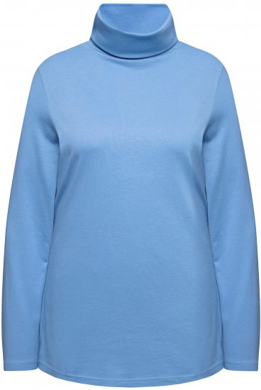 Ulla Popken Basic Long Sleeve Slim Fit Turtleneck Light Cornflower - Sviitrid ja dressipluusid - 