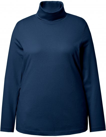 Ulla Popken Basic Long Sleeve Slim Fit Turtleneck Dark Blue - Sviitrid ja dressipluusid - 