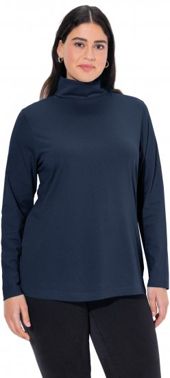 Ulla Popken Basic Long Sleeve Slim Fit Turtleneck Navy Blue - Sviitrid ja dressipluusid - 
