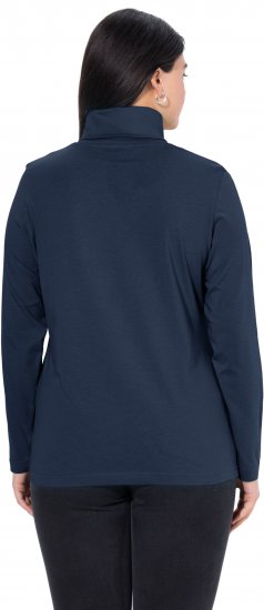 Ulla Popken Basic Long Sleeve Slim Fit Turtleneck Navy Blue - Sviitrid ja dressipluusid - 