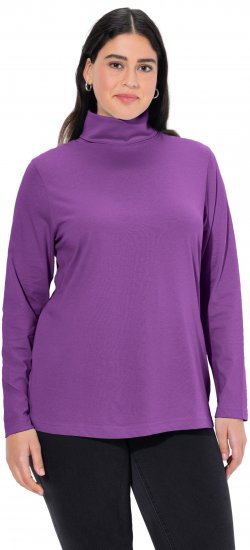 Ulla Popken Basic Long Sleeve Slim Fit Turtleneck Purple - Sviitrid ja dressipluusid - 
