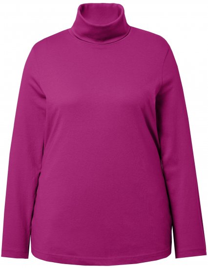 Ulla Popken Basic Long Sleeve Slim Fit Turtleneck Berry - Sviitrid ja dressipluusid - 