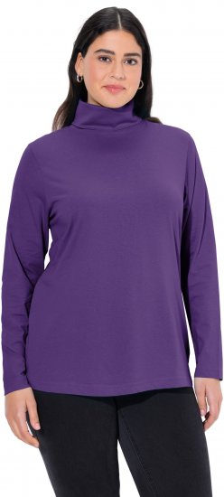 Ulla Popken Basic Long Sleeve Slim Fit Turtleneck Deep Violet - Sviitrid ja dressipluusid - 