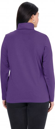 Ulla Popken Basic Long Sleeve Slim Fit Turtleneck Deep Violet - Sviitrid ja dressipluusid - 