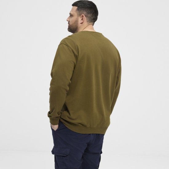 North Latitude Sweatshirt Army Green - Sviitrid ja dressipluusid - Meeste suured kapuutsiga jakid suurustes 2XL – 14XL