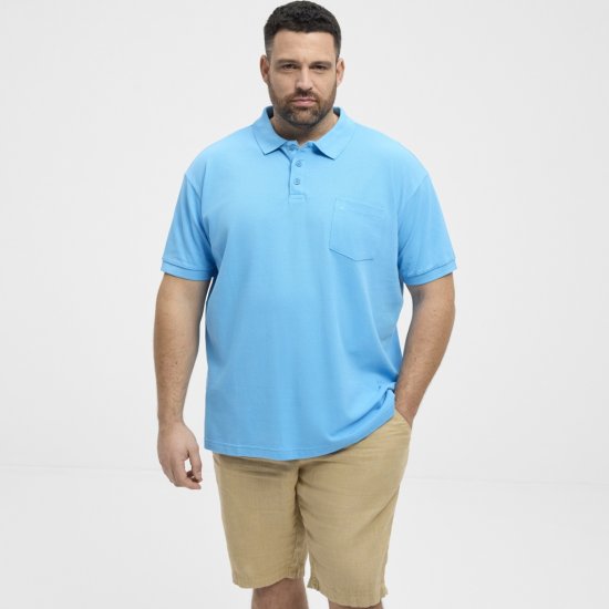 North Latitude Polo Pique Short Sleeve Turquoise - Polosärgid - Meeste suured polosärgid 2XL – 8XL