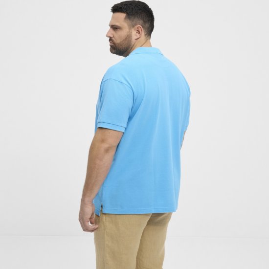 North Latitude Polo Pique Short Sleeve Turquoise - Polosärgid - Meeste suured polosärgid 2XL – 8XL