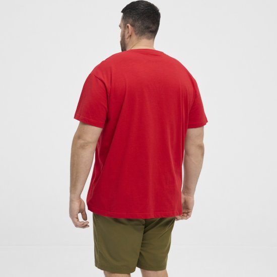 North Latitude T-Shirt Printed Short Sleeve Red - T-särgid - Suured T-särgid 2XL – 14XL