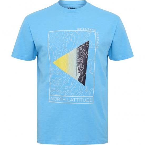 North Latitude T-Shirt Printed Turquoise - T-särgid - Suured T-särgid 2XL – 14XL