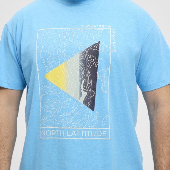 North Latitude T-Shirt Printed Turquoise - T-särgid - Suured T-särgid 2XL – 14XL