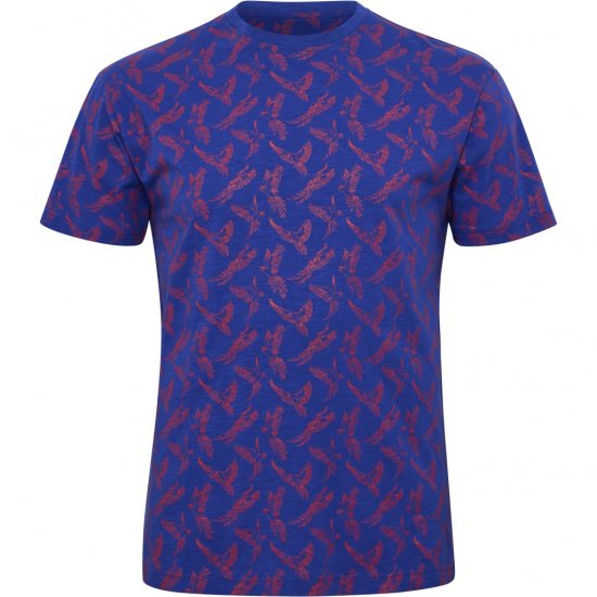 North Latitude T-Shirt Printed Allover Blue - T-särgid - Suured T-särgid 2XL – 14XL