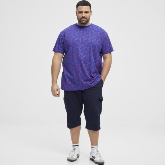 North Latitude T-Shirt Printed Allover Blue - T-särgid - Suured T-särgid 2XL – 14XL