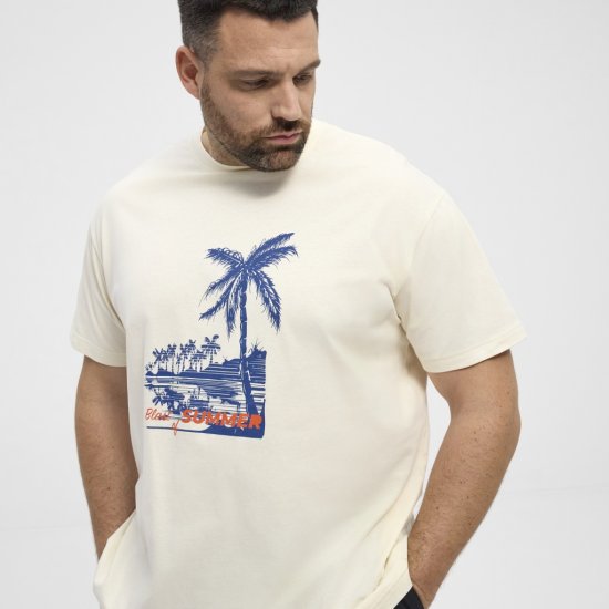 North Latitude T-Shirt Printed Off-White - T-särgid - Suured T-särgid 2XL – 14XL