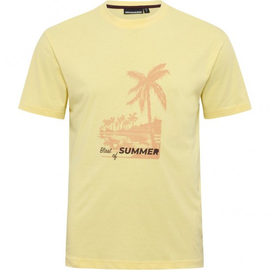 North Latitude T-Shirt Printed Yellow - T-särgid - Suured T-särgid 2XL – 14XL