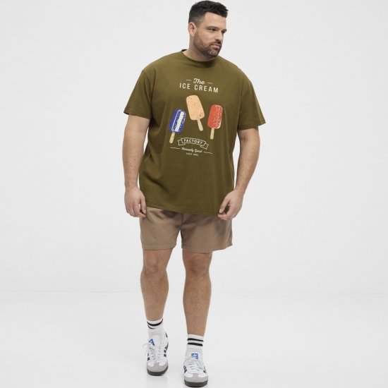 North Latitude T-Shirt Ice Cream Green - T-särgid - Suured T-särgid 2XL – 14XL