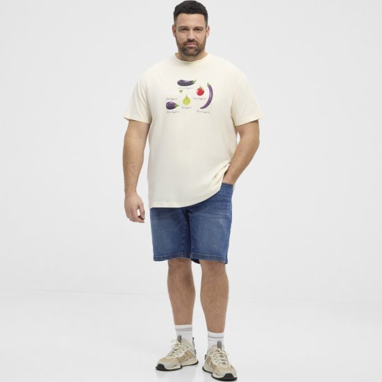 North Latitude T-Shirt Eggplant Off-White - T-särgid - Suured T-särgid 2XL – 14XL