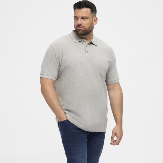 North Latitude Polo Short Sleeve Grey - Polosärgid - Meeste suured polosärgid 2XL – 8XL