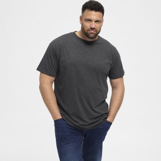 North Latitude T-Shirt 2-Pack Dark Grey Melange - T-särgid - Suured T-särgid 2XL – 14XL