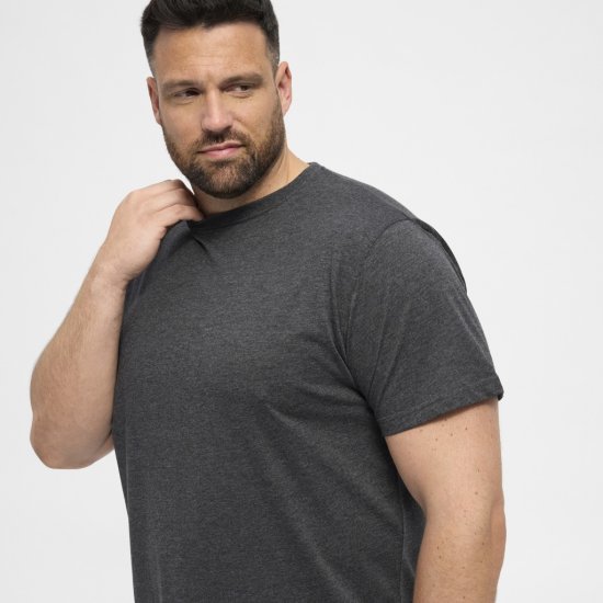 North Latitude T-Shirt 2-Pack Dark Grey Melange - T-särgid - Suured T-särgid 2XL – 14XL