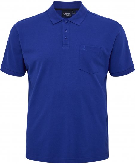 North Latitude Polo Pique Short Sleeve Cobalt Blue - Polosärgid - Meeste suured polosärgid 2XL – 8XL