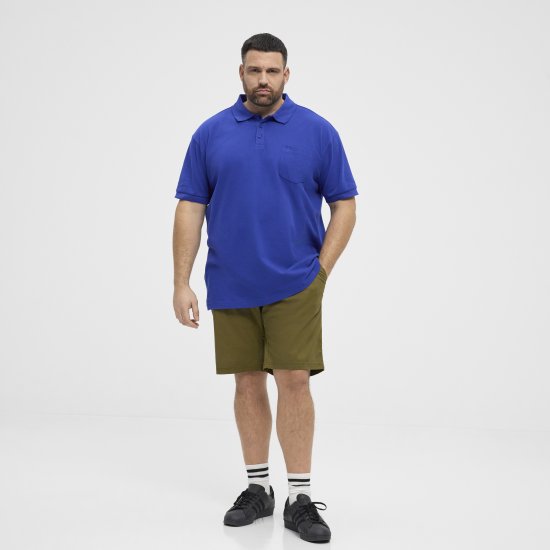 North Latitude Polo Pique Short Sleeve Cobalt Blue - Polosärgid - Meeste suured polosärgid 2XL – 8XL