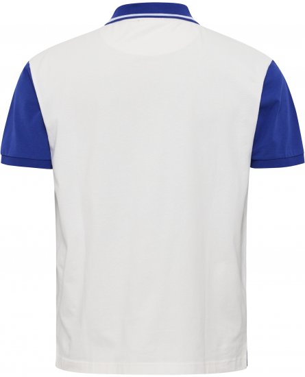 North Latitude Polo Short Sleeve Blue And White TALL - MEESTERIIDED MT-6XLT - Pikad meeste riided