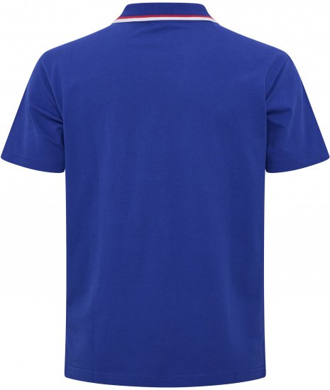 North Latitude Polo Pique V-Neck Blue - Polosärgid - Meeste suured polosärgid 2XL – 8XL
