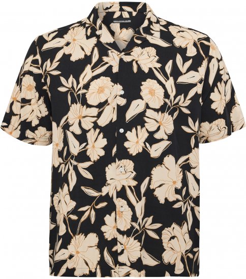 North Latitude Shirt Cuba Short Sleeve Navy - Särgid - Meeste suured särgid 2XL – 8XL