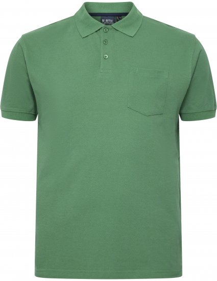 North Latitude Polo Short Sleeve Green - Polosärgid - Meeste suured polosärgid 2XL – 8XL