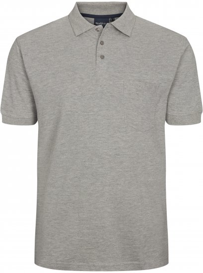 North Latitude Polo Short Sleeve Grey TALL - MEESTERIIDED MT-6XLT - Pikad meeste riided
