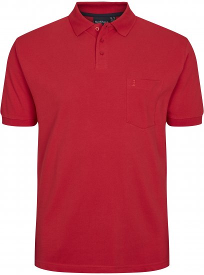 North Latitude Polo Short Sleeve Red TALL - MEESTERIIDED MT-6XLT - Pikad meeste riided