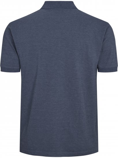 North Latitude Polo Short Sleeve Blue Melange TALL - MEESTERIIDED MT-6XLT - Pikad meeste riided