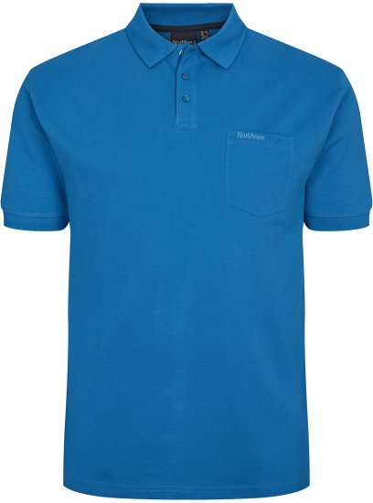 North Latitude Polo Short Sleeve Cobalt Blue - MEESTERIIDED MT-6XLT - Pikad meeste riided
