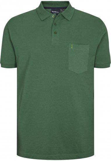 North Latitude Polo Short Sleeve Green TALL - MEESTERIIDED MT-6XLT - Pikad meeste riided