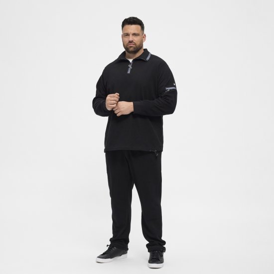 North Latitude Sweatshirt Ottoman Black - Sviitrid ja dressipluusid - Meeste suured kapuutsiga jakid suurustes 2XL – 14XL