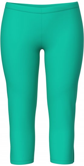 Ulla Popken Basic Stretch Knit Capris Green - Teksad & Püksid Suuremates Suurustes – Plus Size - 