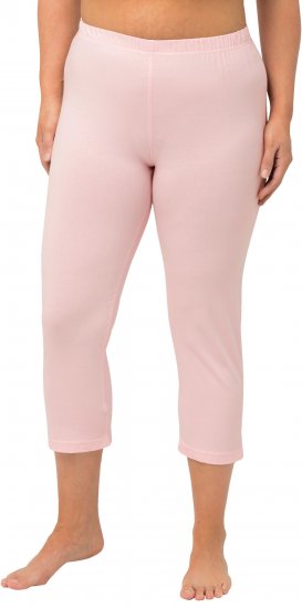 Ulla Popken Basic Stretch Knit Capris Pink - Teksad & Püksid Suuremates Suurustes – Plus Size - 