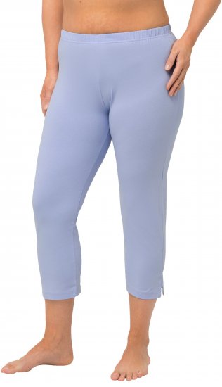 Ulla Popken Basic Stretch Knit Capris Blue - Teksad & Püksid Suuremates Suurustes – Plus Size - 
