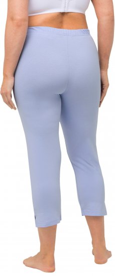 Ulla Popken Basic Stretch Knit Capris Blue - Teksad & Püksid Suuremates Suurustes – Plus Size - 