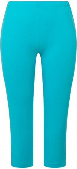 Ulla Popken Basic Stretch Knit Capris Blue - Teksad & Püksid Suuremates Suurustes – Plus Size - 